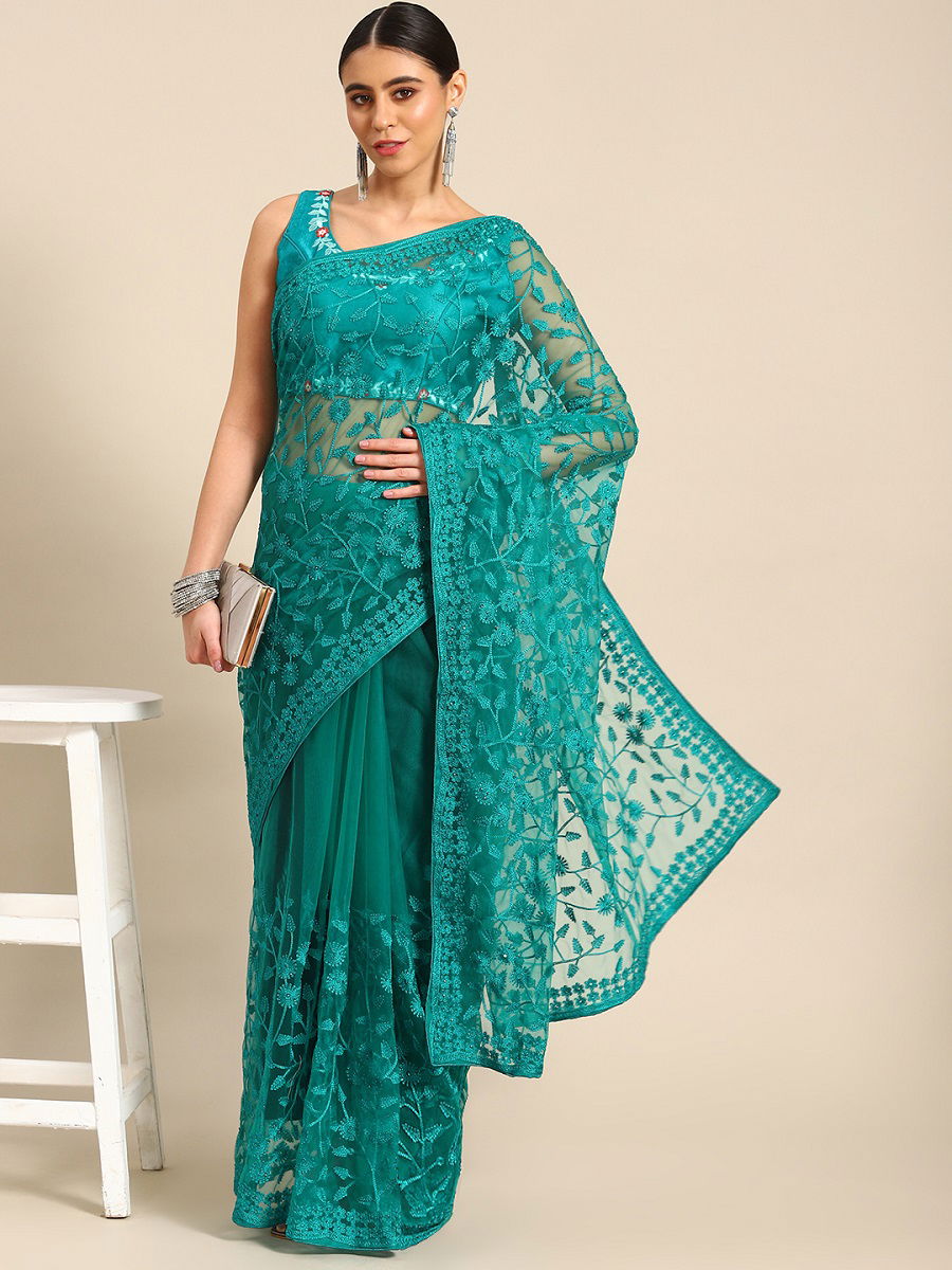 Kalamkari Vol 9 Net Party Wear Saree Catalog
